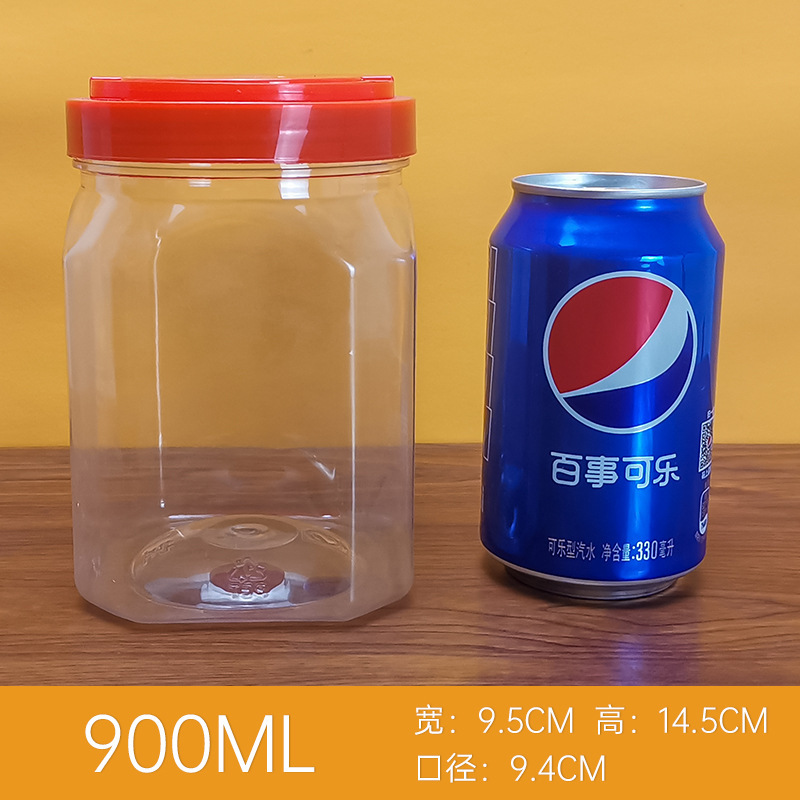 900ml nueva botella cuadrangular (1.8 kg de agua)