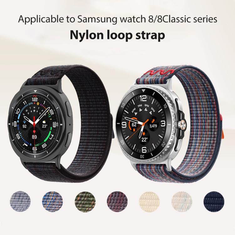 xDfind Nylon loop Velcro correa para el Samsung Galaxy Watch8 / 8 Classic