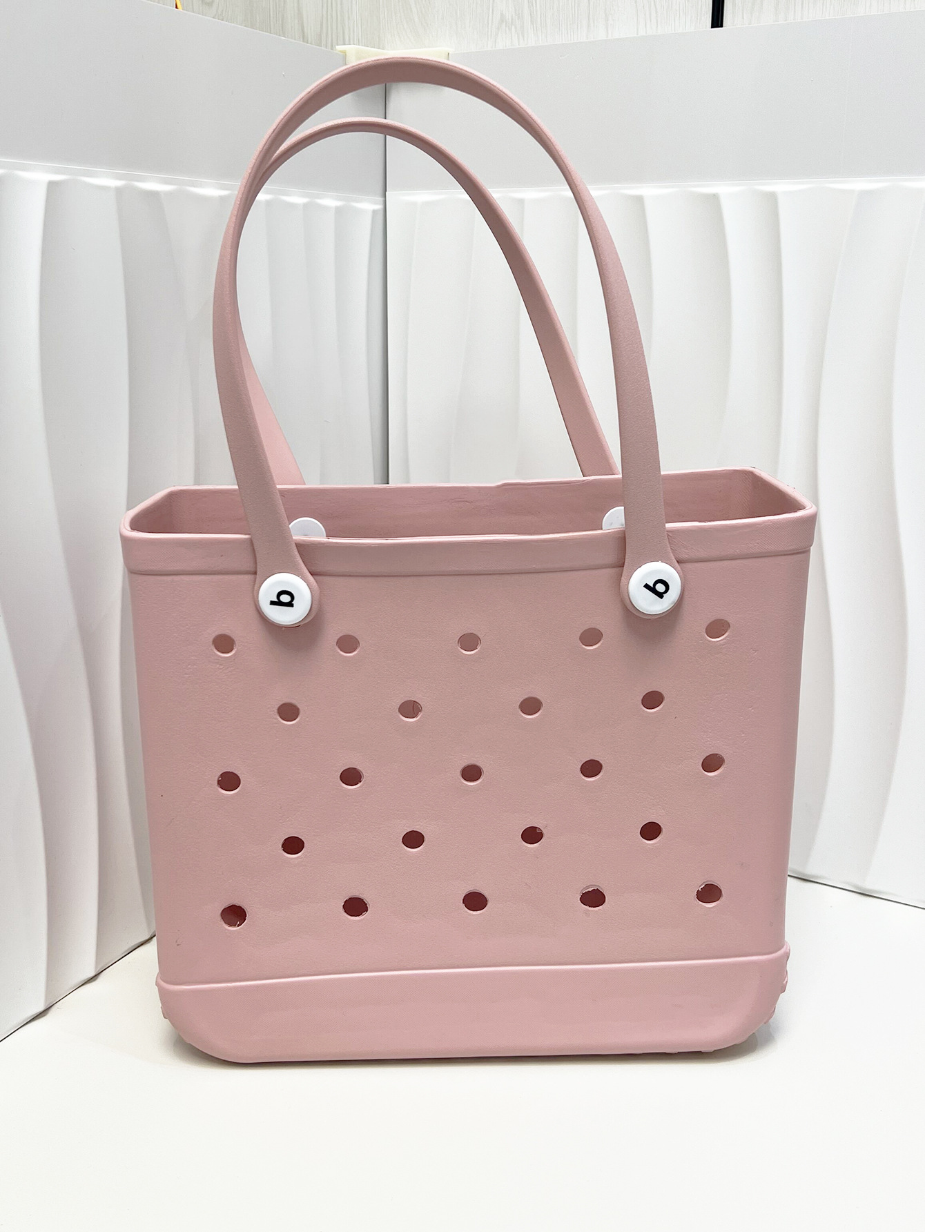 PVC Material Solid Color Pattern Women's Pvc Solid Color Streetwear Square Open Shoulder Bag