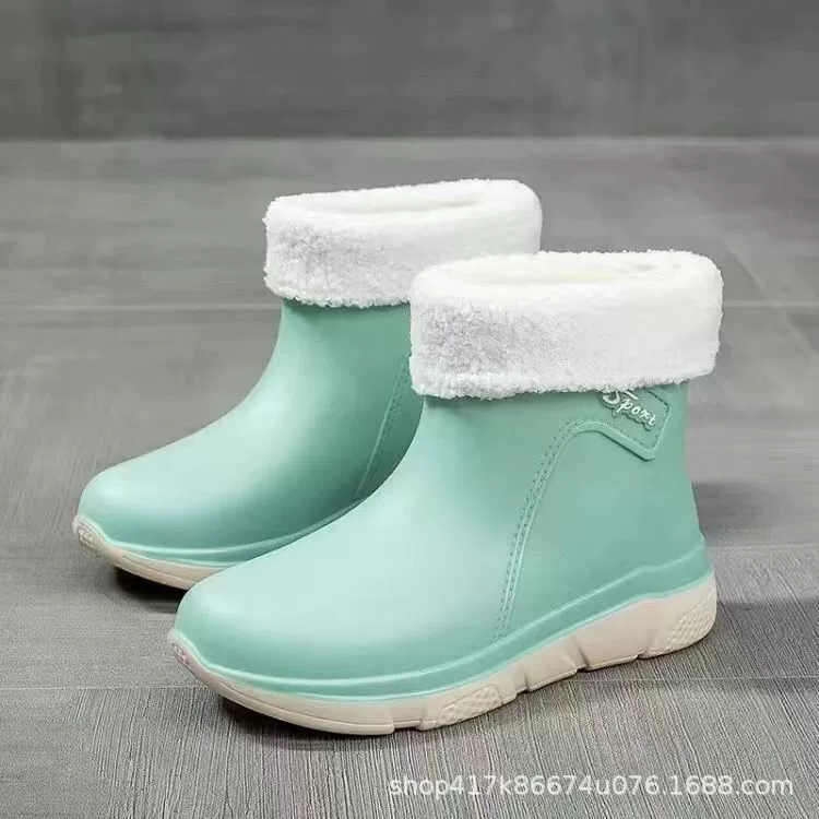Ботинки Martens с флисовой подкладкой, противоскользящие, водонепроницаемые, корейский стиль