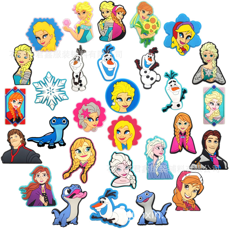 2025 Frozen Princess Aisha Cave Shoes Buckle Shoe Buckle Shoe Flower DIY Patch Cross Border Special for in stock