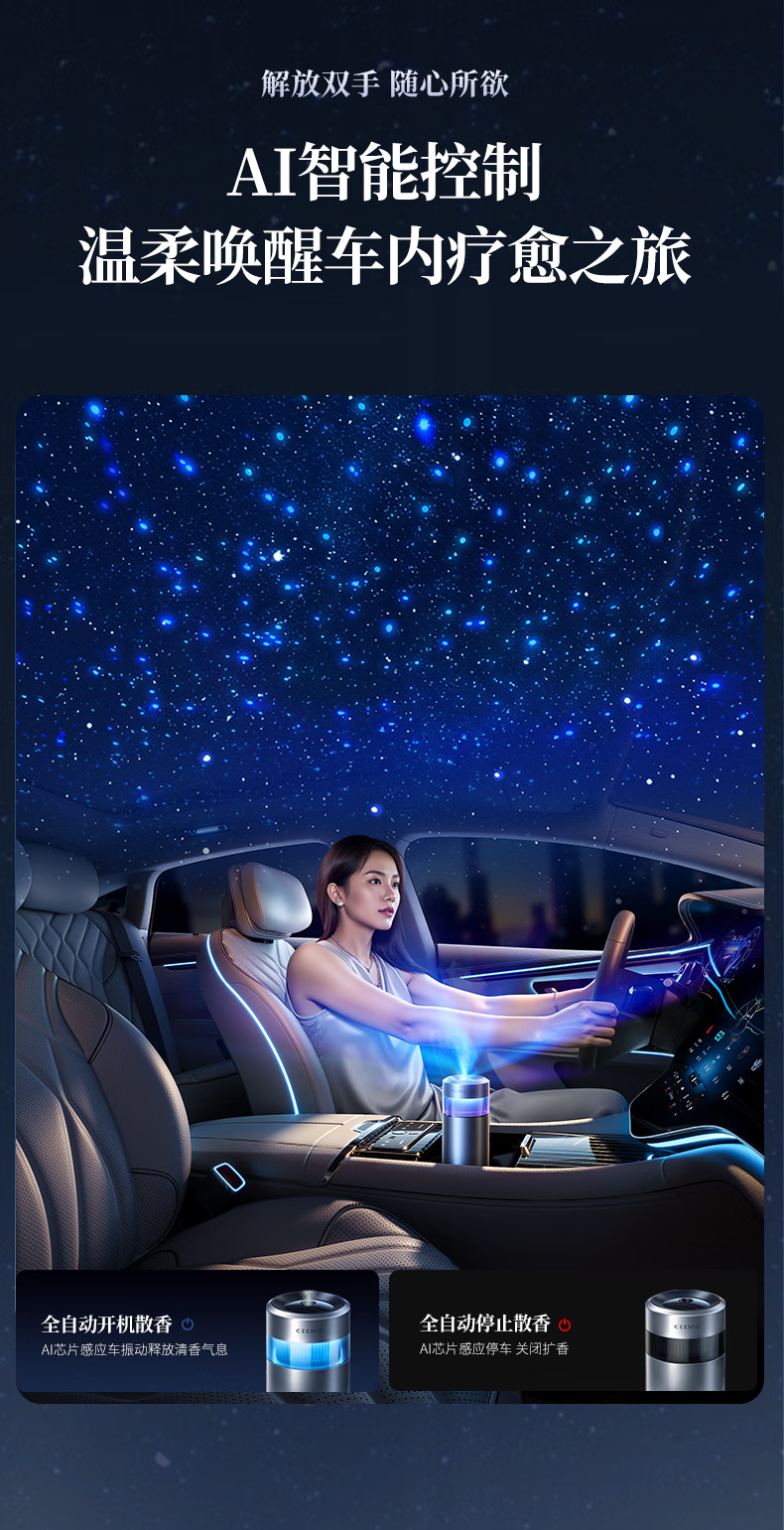 Sini Youhuan Star Aromatherapy Star Empty Top Car Aromatherapy Car Perfume Car Fragrance Machine Intelligent Spray CEENIU