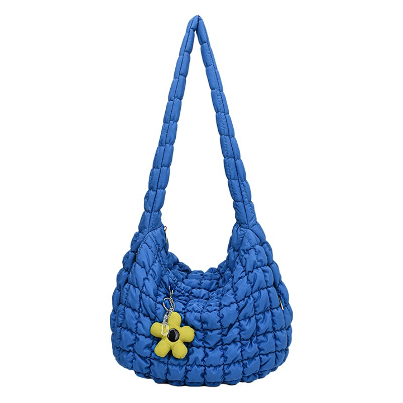 Cruz-frontera nube plisada bolsa grande estilo coreano moda gran capacidad burbuja bolsa casual hombro crossbody bolsa dumpling