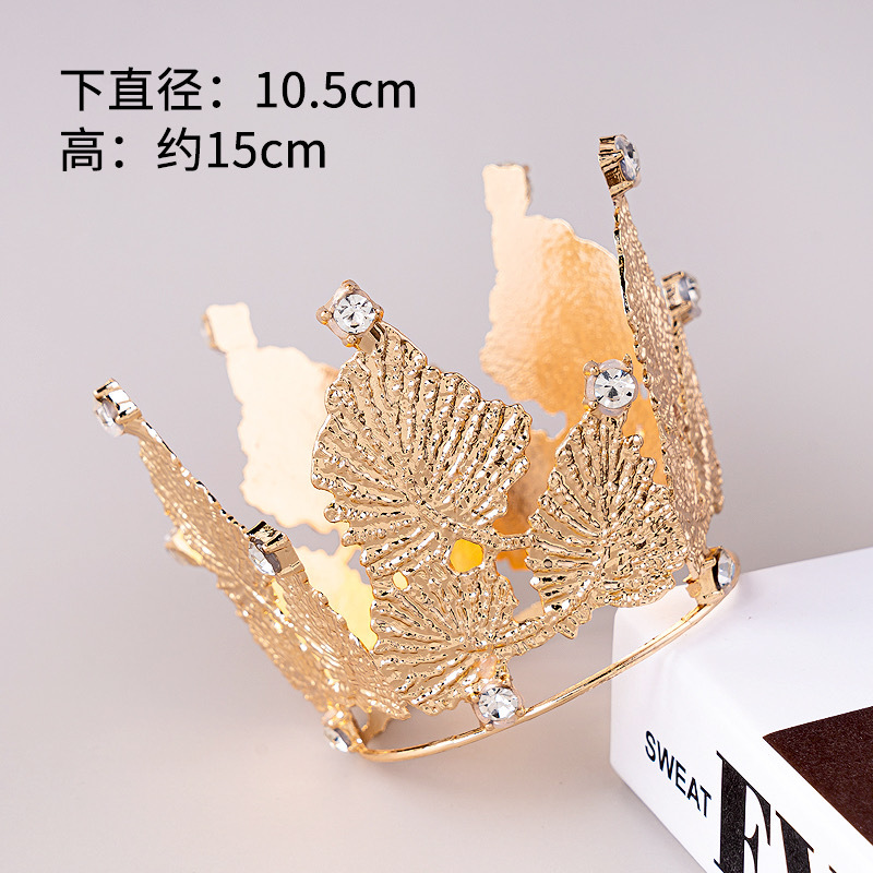 Celebridades de Internet Pastel de cumpleaños Decoración de la corona Adornos de la corona Reina infantil Corona de perlas Adornos de la corona Accesorios para sombreros para adultos