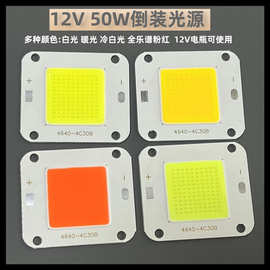 LED大功率12V50W倒装COB集成光源白光暖光冷白光全光谱多色可选