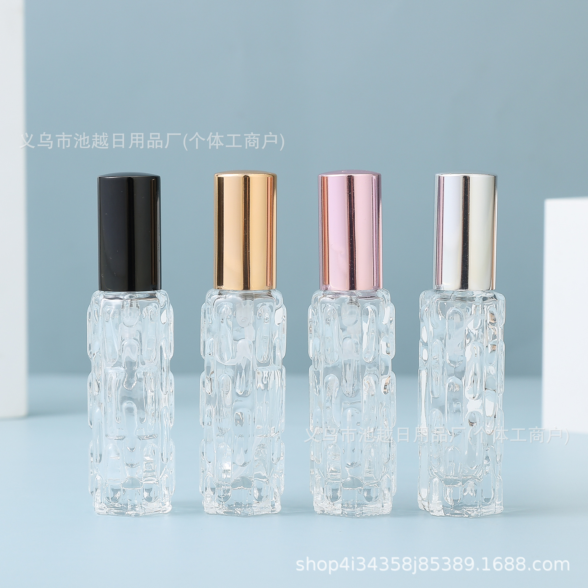 10ml botella de perfume spray botella de vidrio de alta calidad botella vacía portátil viajar botella de muestra pequeña botella de perfume de melón amargo