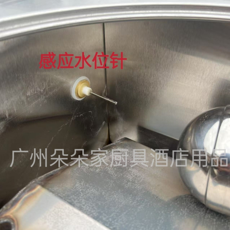 Longjingding modelo de coche de tres ruedas máquina de salchichas de gas vapor comercial multifuncional horno de salchichas de vapor de desayuno cabina completa