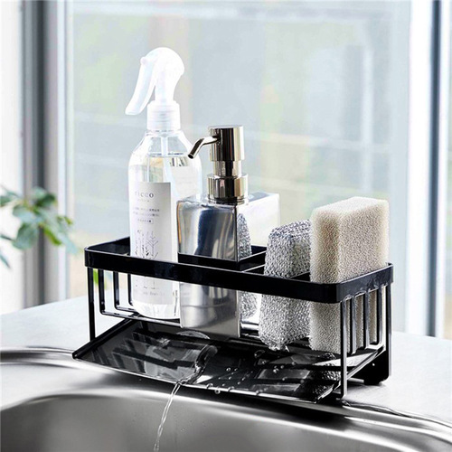 Kitchen window sill item shelf surface sink sponge drain rack cloth dishcloth storage rack household sponge drain rack