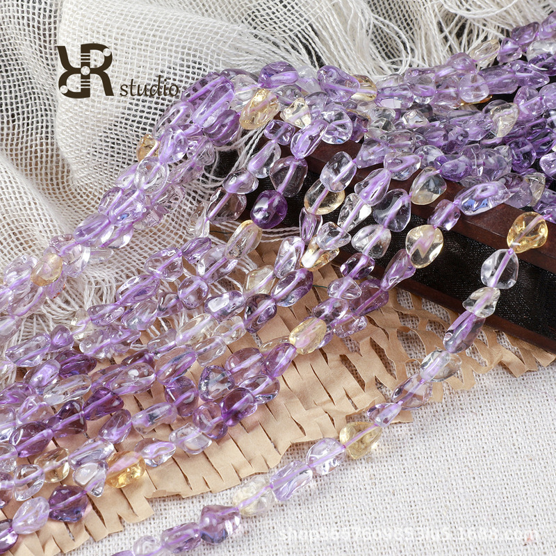 5-8mm Natural Ametrine Irregular Shaped Loose Beads DIY Handmade Materials Bracelet Necklace Jewelry Accessories 5-8mm Natural Ametrine Irregular Shaped Loose Beads DIY Handmade Materials Bracelet Necklace Jewelry Accessories