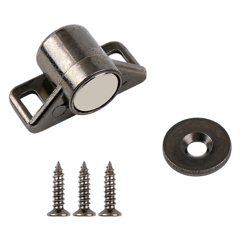 Haidi Bosi bronce de aleación de zinc puerta del gabinete de succión de armario engrosada de succión magnética redonda antigua perla táctil Muebles de Hardware