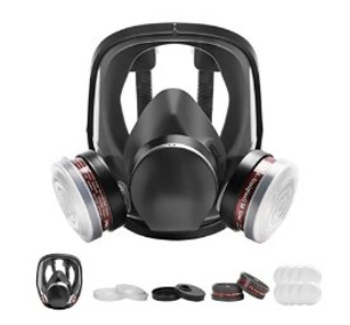 Máscara facial Máscara Fábrica química Antivirus avanzado Antipolvo Protección facial completa Pintura en aerosol Gas químico especial formaldehído sulfuro de hidrógeno