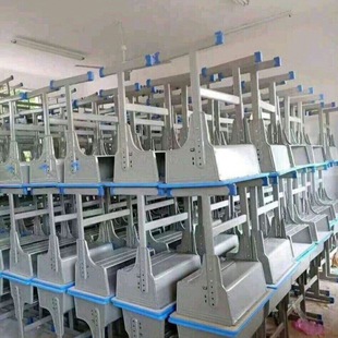 Lifting double book primary and secondary school computer desk factory direct training course hosting tutorial class desks and chairs