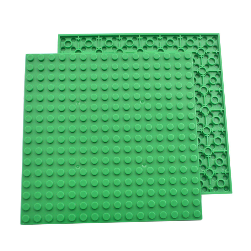 Placa inferior de bloques de construcción de partículas pequeñas de doble cara de bricolaje 32x32 puntos para construir un piso universal de 16*16 orificios 91405 base