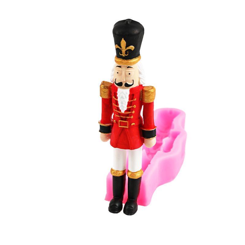 Británico real guardián soldado fondant molde de silicona pastel Galleta de chocolate molde de hornear molde de arcilla epoxi molde decorativo