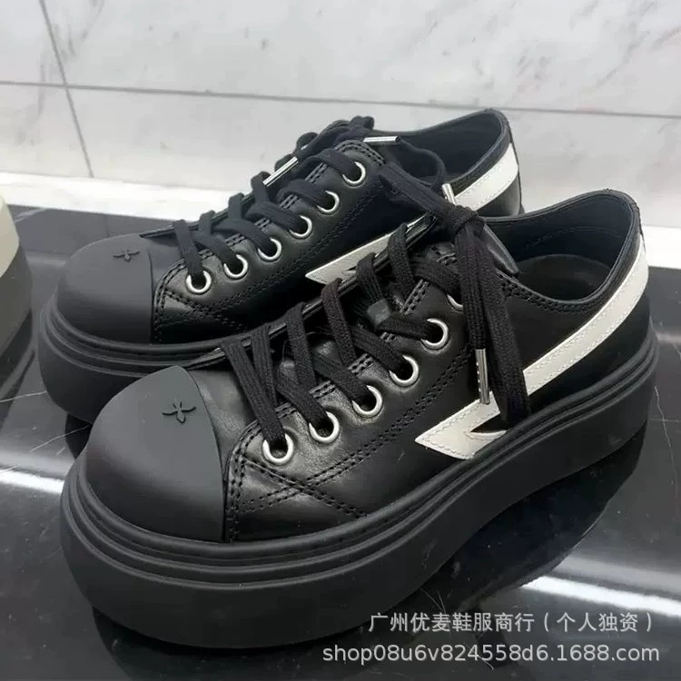 Женские кеды (SMFK) метеор — ретро distressed канвас/кожа, массивная платформа, размеры 35–40