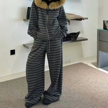 韩国东大门女装2025秋冬两件套韩里韩气复合绒加厚套装