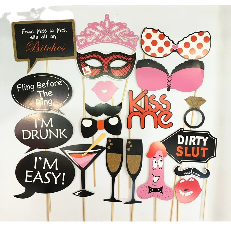 Accesorios de fotos para fiestas de solteros, bodas, gafas extrañas, barbas de papel, suministros de fiesta de cumpleaños.