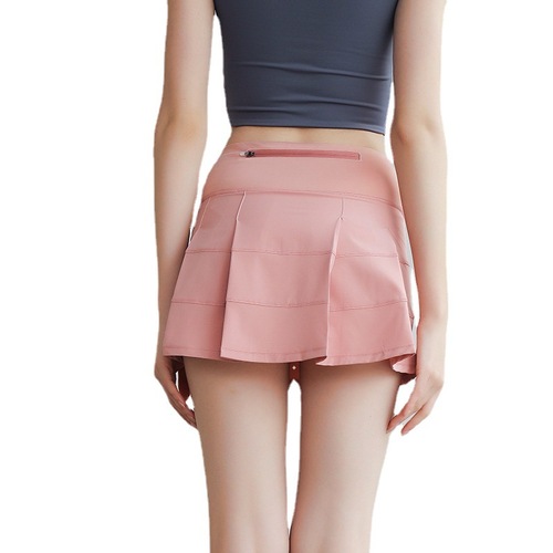 New Anti-Slip Tennis Running Outdoor Fitness Short Skirt Summer Quick-Dry Sports Skirt Pleated Skirt Yoga Skirt for Women