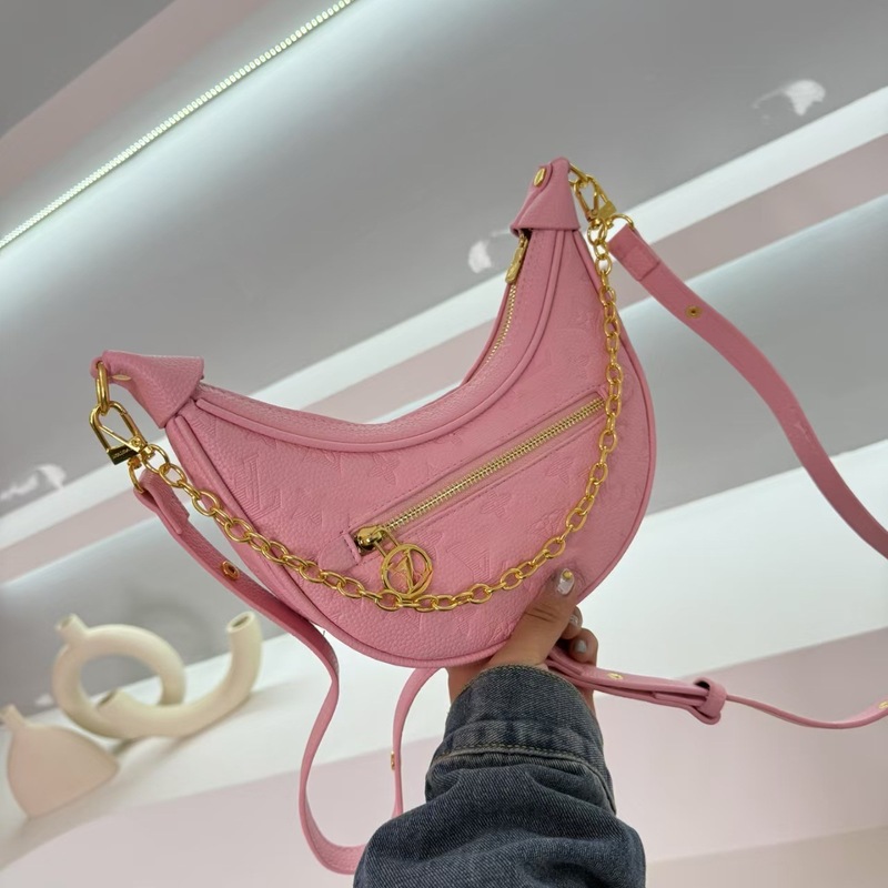 外国貿易ループ三日月バッグプリントチェーンバッグ中古ショルダークロスボディバッグヨーロッパとアメリカのレトロな立体感卸売|undefined
