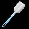 Kitchen, removable hygienic long bottle brush, sponge cup