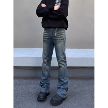 2025新款春秋季高品质弹力男士牛仔裤直筒修身复古百搭时尚男裤子
