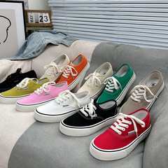 2023春季新款低幫帆布鞋女學生ins韓版平底百搭低幫潮休閒滑板鞋
