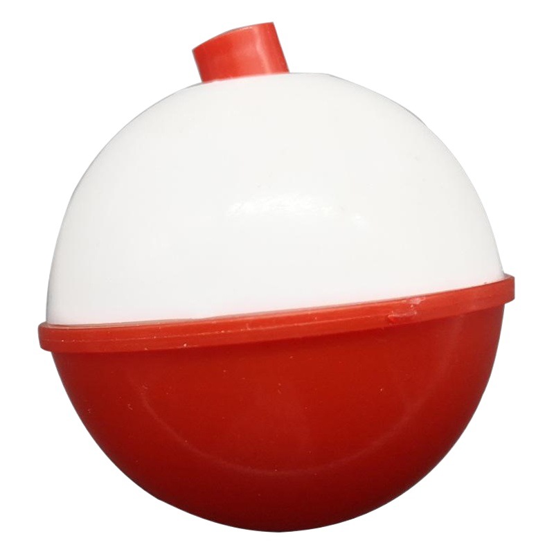 Ultrasonic Round Ball Plastic Float Red and White Fishing Float in Stock Wholesale Fishing Float Fishing Gear Accessories Round Ball Fishing Float