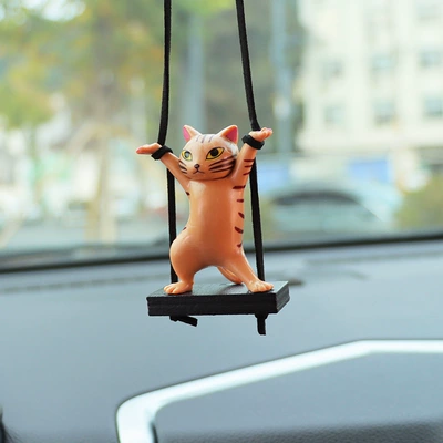 Supplies Batch, Car hanging - brown-cat