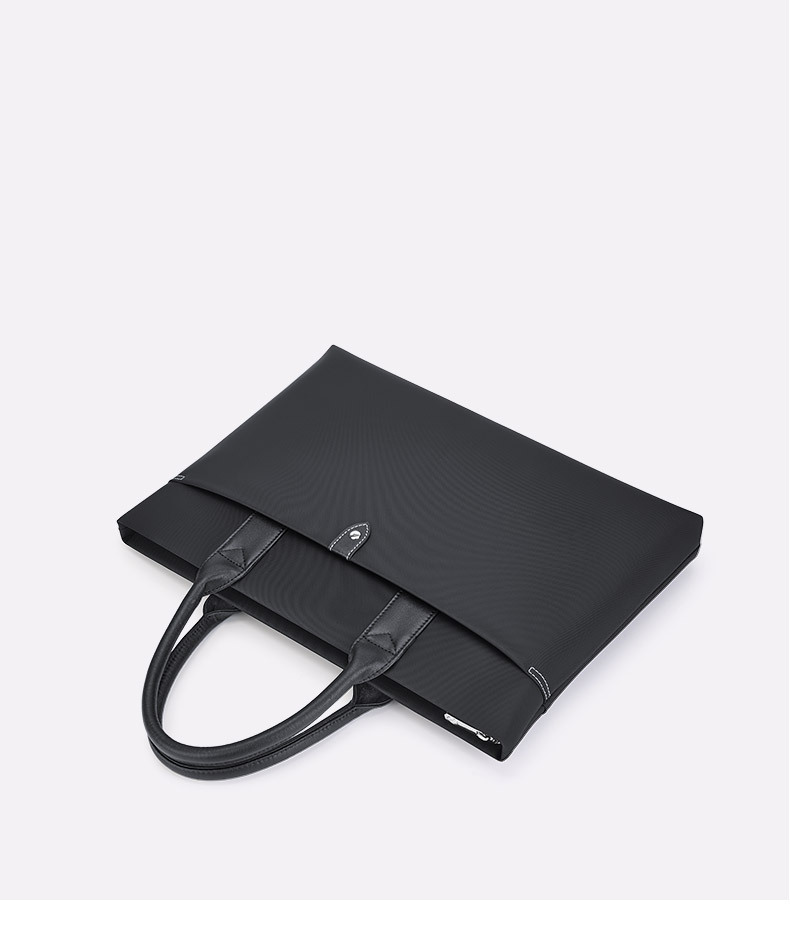 Cặp công sở nam vải Oxford chống thấm, nhiều ngăn đựng laptop 15 inch — Màu đen, màu xanh, Hồng, Màu nâu chi tiết 13