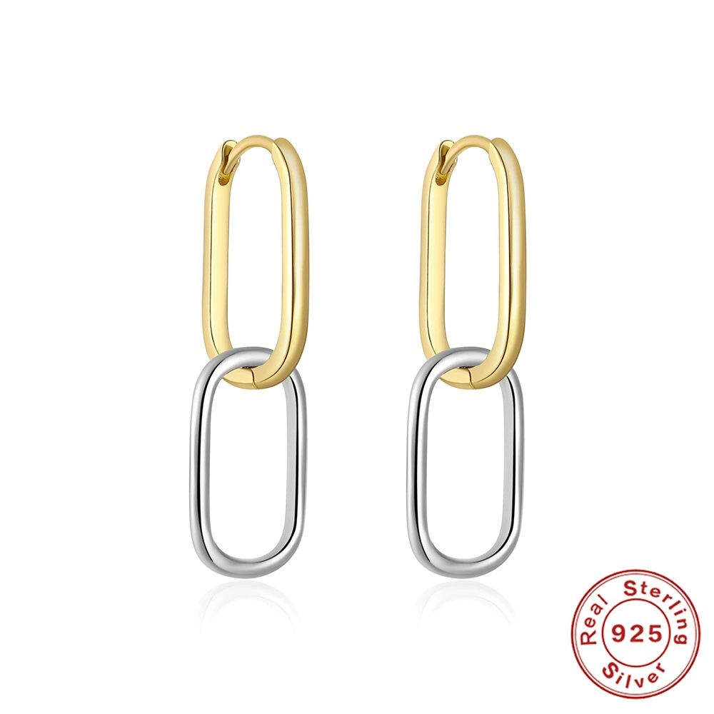 Fashionable brand classic earrings, European style, simple and elegant design, silver 925 sample