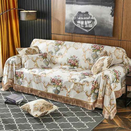 European style sofa towel all-inclusive chenille sofa cushion thickened sofa cover sofa release full cover dustproof cloth wholesale delivery