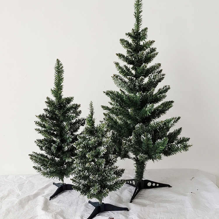 45cm60cm0.9m mini árbol de Navidad pegado blanco rociador de nieve copo de nieve escritorio pequeño árbol de Navidad decoración punto blanco