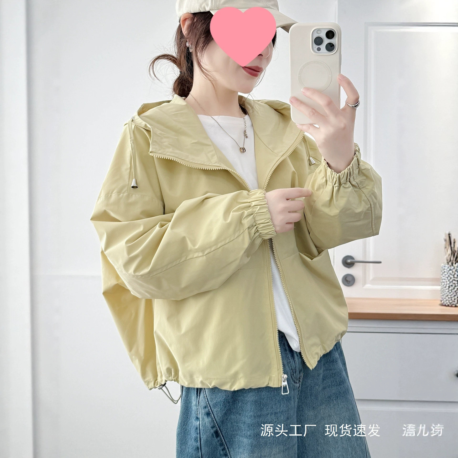 小个子休闲薄款冲锋衣外套女秋 短款户外风秋季新款上衣