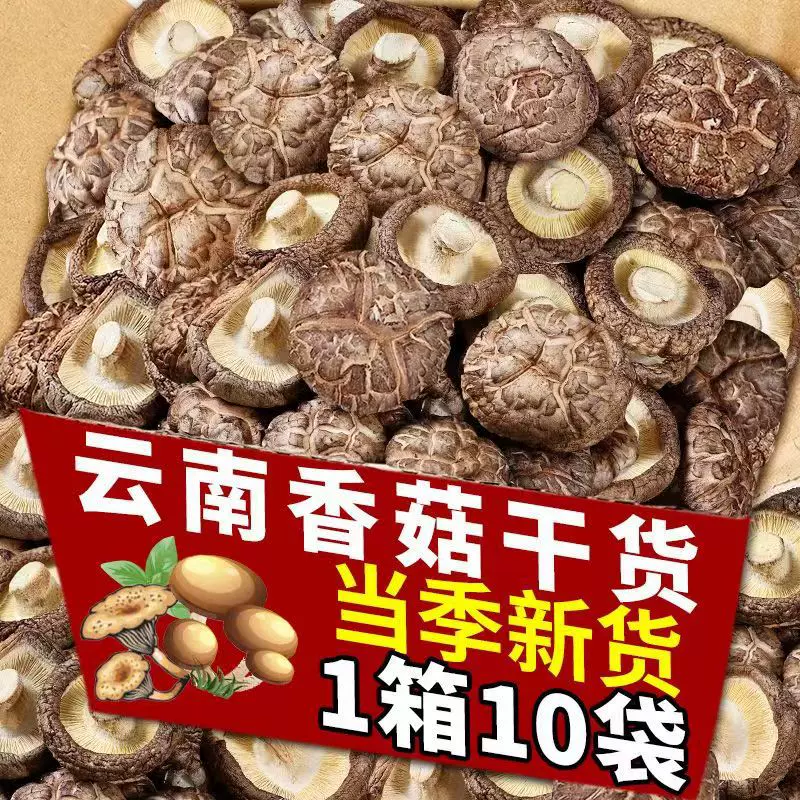 云南香菇干货农家蘑菇冬菇香菇肉厚菌菇煲汤食材料菌类香菇干批发