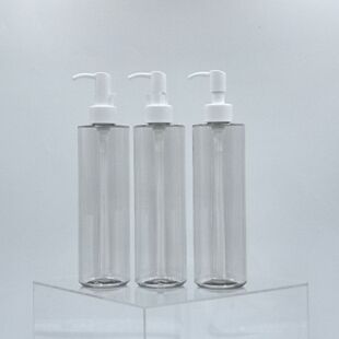 300ml Round Shoulder Lotion Bottle Push-Type Pet Shampoo and Shower Gel Dispensing Bottle