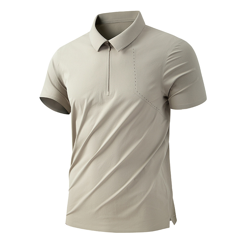 Playera Polo de Manga Corta de Nylon, De Secado Rápido, Transpiración, Sensación Fría image 16