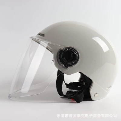 Motorcycle Safety Supplies Breathable Non-Motorcycle Summer Helmet - new-cold-gray-transparent-long-lens