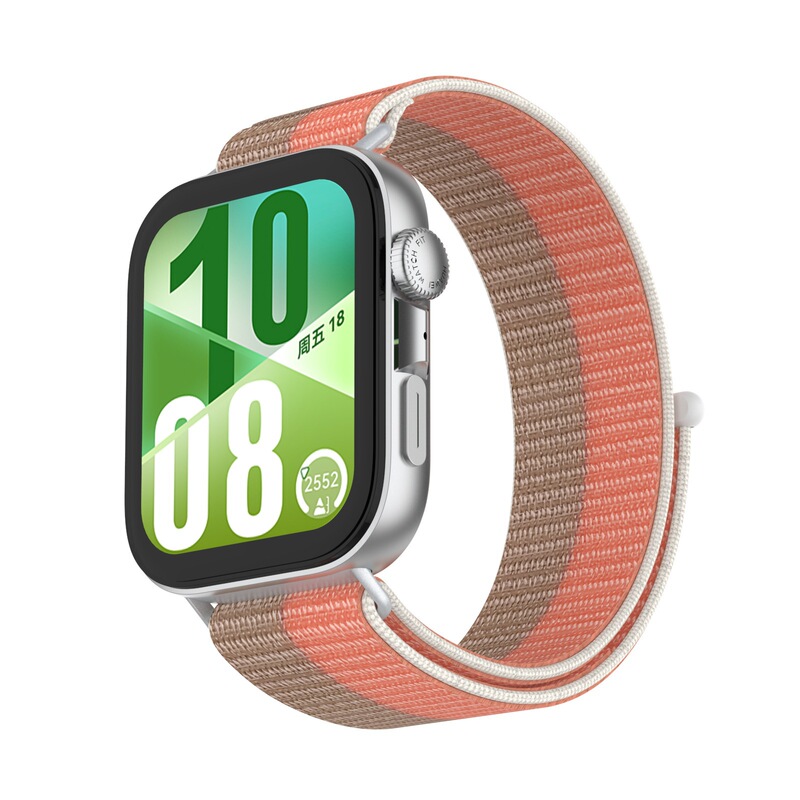 Huawei fit4pro 時計ストラップ HUAWEI fit4/3 メタルヘッド一体型ナイロンループストラップに適しています。|undefined