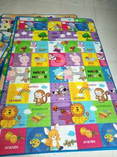 Cheap 0.25cm Single-Sided Kidsren's Cartoon Educational Climbing Mat Picnic Mat Outdoor Pe Mat Carpet Without Bag