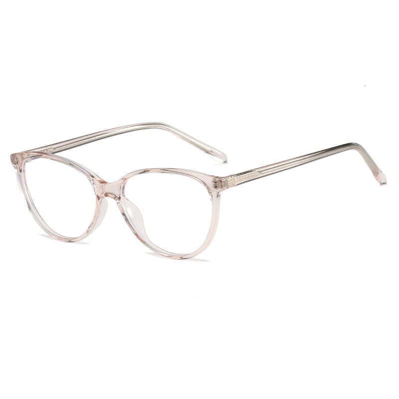 Europeas y estadounidenses gafas de marco de gafas de marco negro, gafas de miopía ultraligeras para ojos de gato para hombres, gafas anti-luz azul retrógradas para mujeres