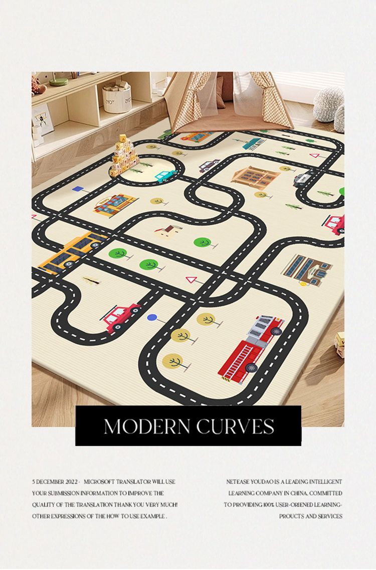 Living Room Carpet Cartoon Game Hopscotch Checkered Carpet New Children's Learning Area Play Carpet Educational Floor Mat