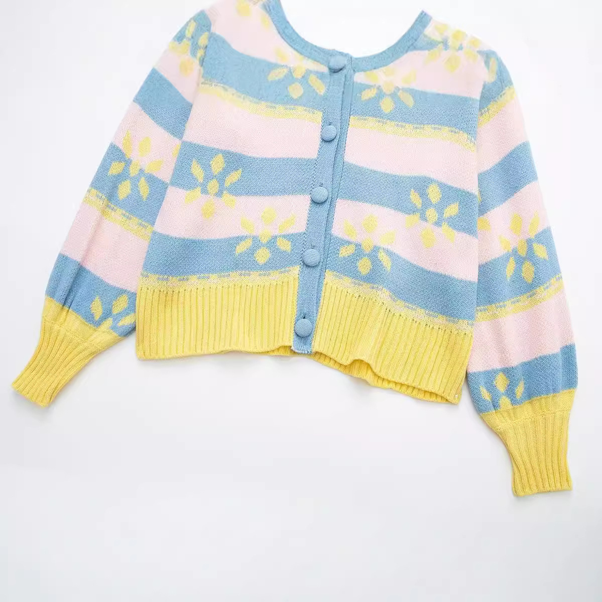 Women's clothing 2024 autumn new fashion versatile flower printed jacquard jacket_voghion.com