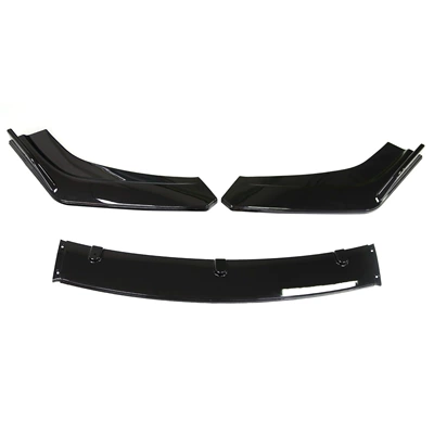Universal Car Front Spoiler Three-Section Front Lip Front Chin Front Bumper Carbon Fiber Pattern Large and Small Surround Spoiler Modification (Big Surrounded)