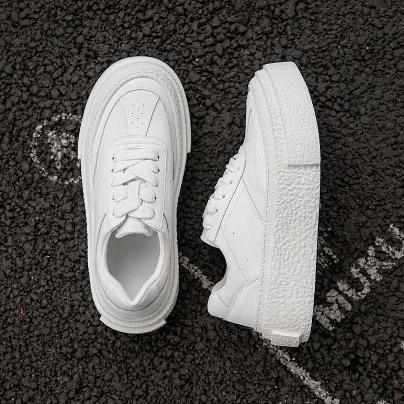 Мужские кроссовки на толстой подошве 2025, новые белые кроссовки с сетчатыми вставками, модные универсальные кроссовки для увеличения роста, спортивные повседневные белые кроссовки для мужчин 2008