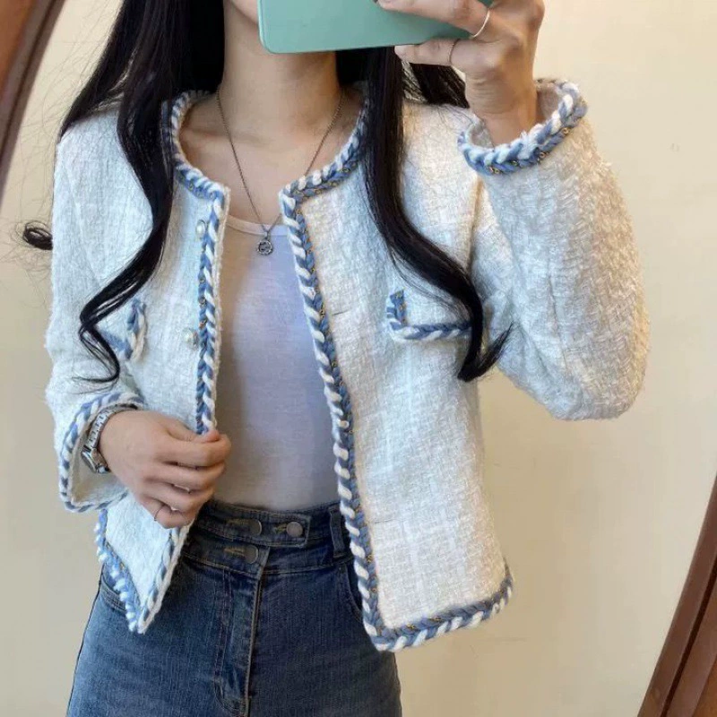 Сексуная куртка, кардиган, стиль Chanel, французский стиль, для подростков