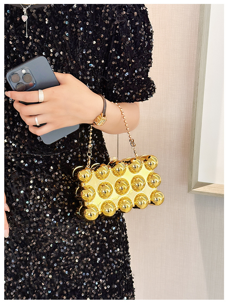 Acrylic bag 2025 New style, European and American cross-border single-shoulder fashionable design women's chain box bag undefined