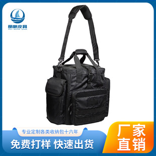 Customized Large-Capacity Multi-Layer Zipper Handbag Durable Business Luggage Bag Waterproof Oxford Cloth Shoulder Crossbody Bag