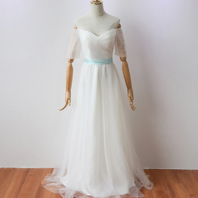 Vestido de Fiesta de Un Solo Hombro para Banquete de Compromiso, Vestido de Novia, Estilizador, Iluminador, Elegante y Gracioso, se Puede Usar Informalmente en Verano. image 7