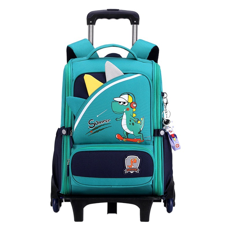 Fábrica al por mayor de los niños trolley schoolbag estudiante de la escuela primaria nueva mochila Grado tres a seis desmontable tira de la bolsa de doble uso