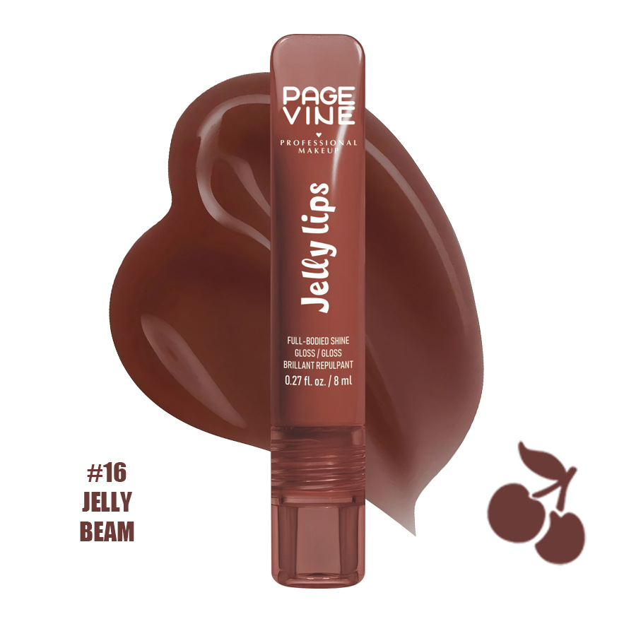 Cross-border PAGE VINE Lip Oil Fruit Lip Oil Hydrating Nutrient Lipstick Lock Water Brilliant Lip Esmalte